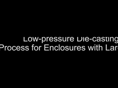 Processo de fundição por impressão sob baixa pressão para caixas de grandes dimensões